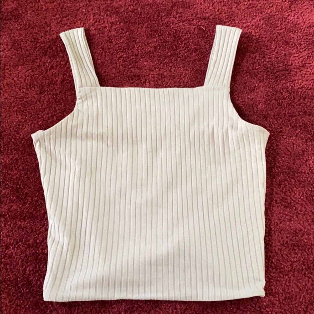 Dusty Pink, Tank Top, Ribbed